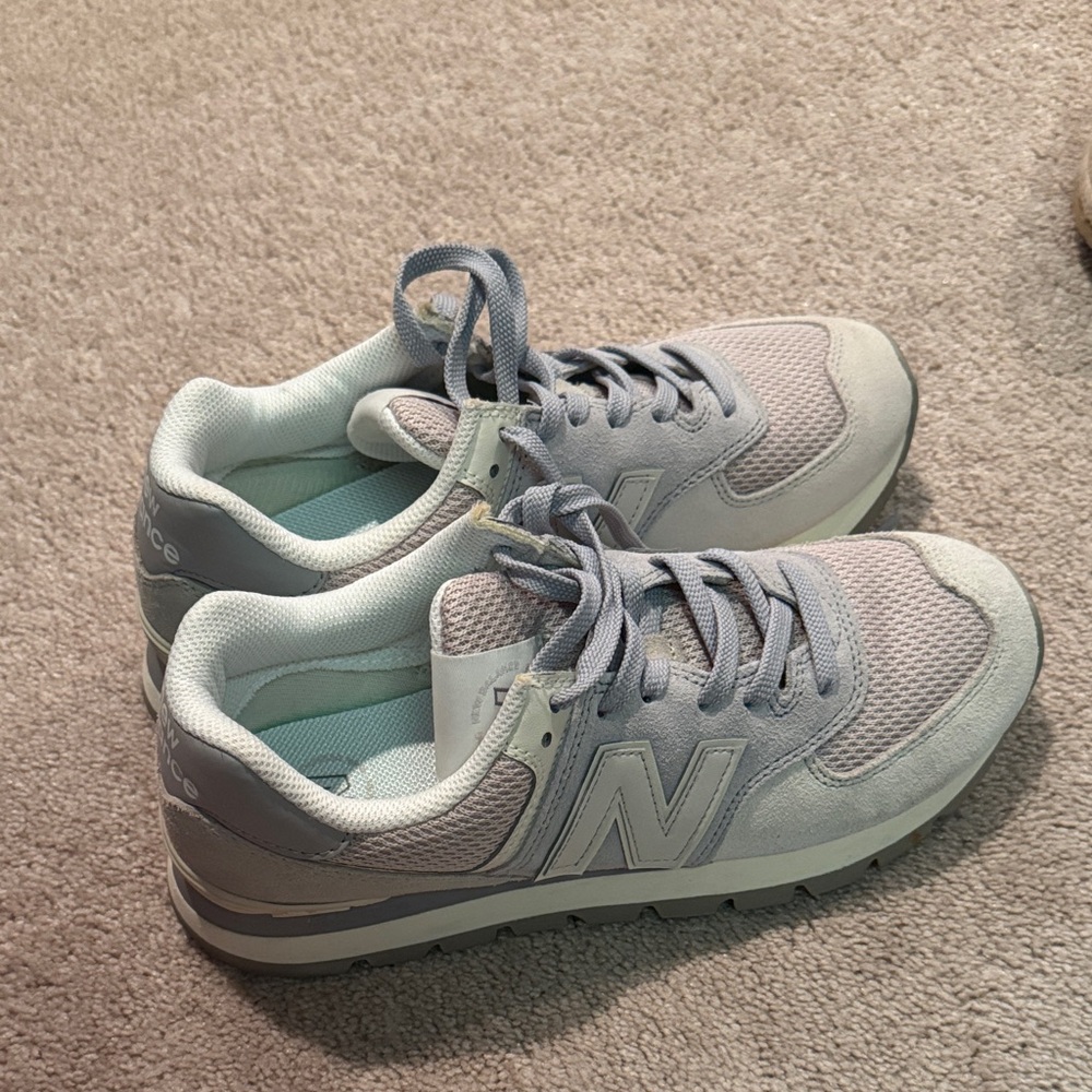 New Balance Light Gray Athletic Shoes